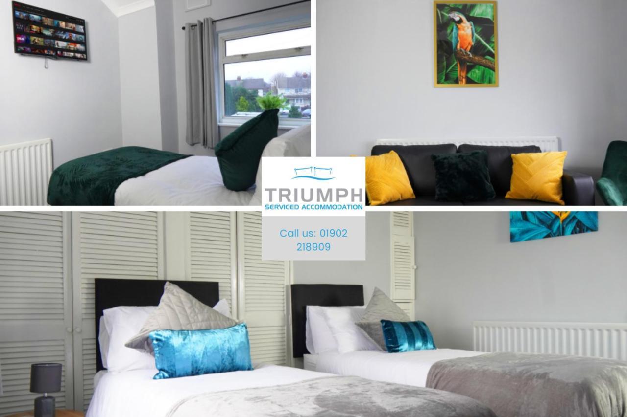 Portobello House - Four Bedroom House Perfect For Contractors - Sleeps 6 - Free Parking Wolverhampton Kültér fotó